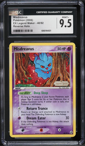 CGC 9.5 Misdreavus Reverse Holo Stamped - Legend Maker