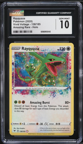 CGC 10 Rayquaza Amazing Rare