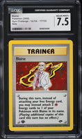 CGC 7-9 1st Edition Trainer Holos - Gym Heroes - Koga Blaine Giovanni Misty!