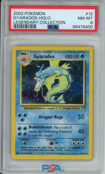 PSA 8 Gyarados Holo - Legendary Collection