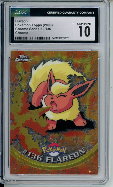 CGC 10 Flareon Topps Chrome