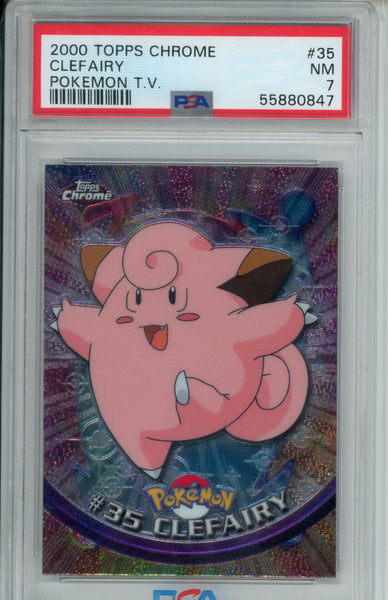 PSA 7 Clefairy Topps Chrome