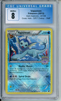 CGC 8 Vaporeon Championship STAFF - Crosshatch Holo