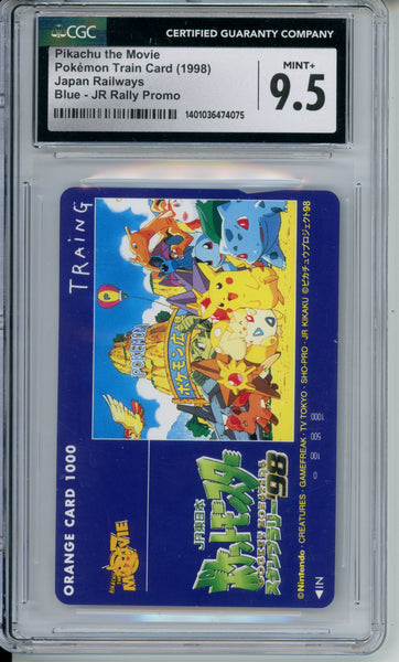 CGC 9.5 Pokemon Phone Card JR Rally Promo 1999