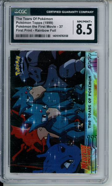 CGC 8.5 The Tears of Pokemon - Rainbow Foil