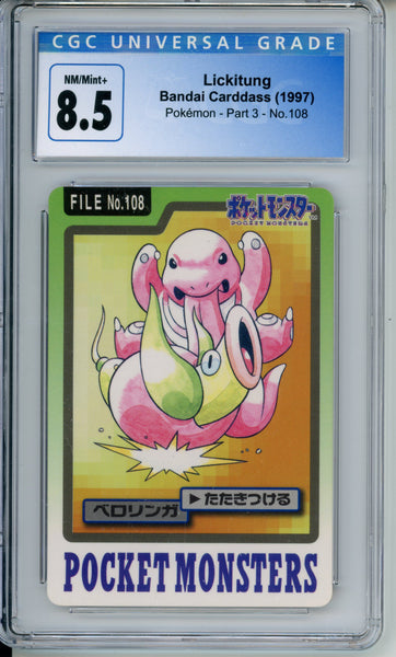 CGC 8.5 Lickitung Bandai Cardass