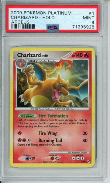 PSA 9 Charizard Holo - Arceus