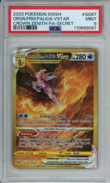 PSA 9 Origin Forme Palkia VSTAR - Crown Zenith