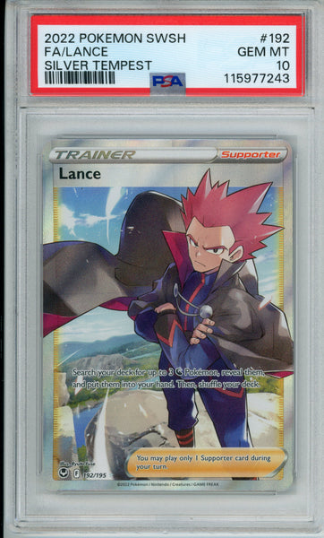 PSA 10 Lance Full Art - Silver Tempest